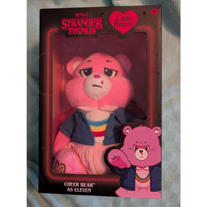 Stranger Things x Care Bears Cheer Bear as Eleven Plush Doll NIB Netflix